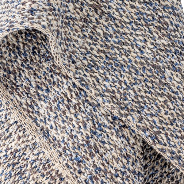 Coperta blu polveroso in misto lino 130x160 cm Ocean – Bloomingville-image-2