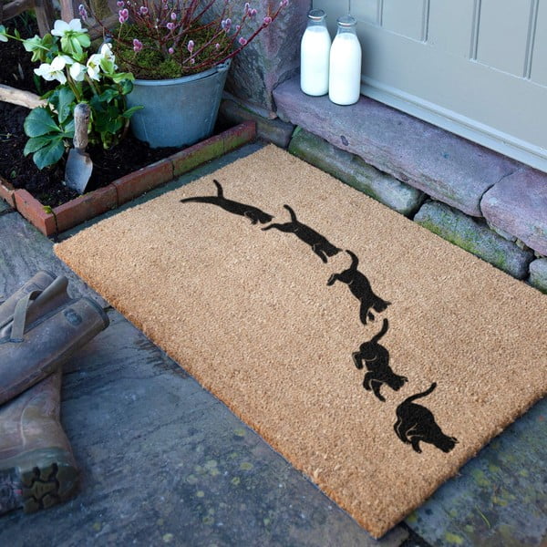 Zerbino in fibre di cocco 40x60 cm Jumping Cats – Artsy Doormats-image-2