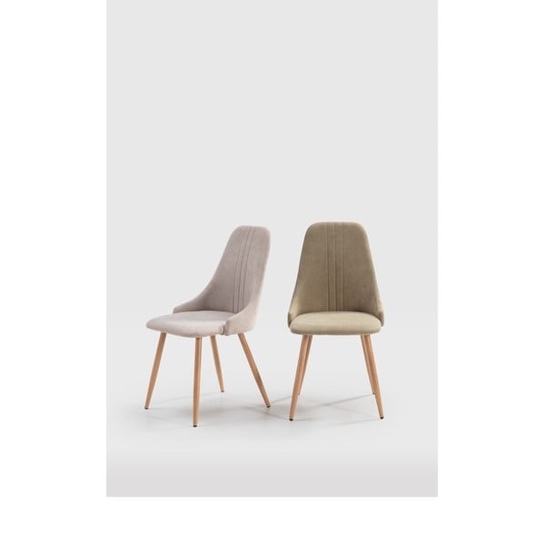 Sedie da pranzo verde chiaro in set di 4 Seul - Marckeric-image-1