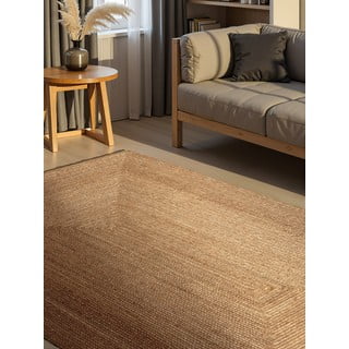 Tappeto di colore naturale in iuta reversibile e tessuto a mano 200x300 cm Sharmila Natural Brown – Hanse Home