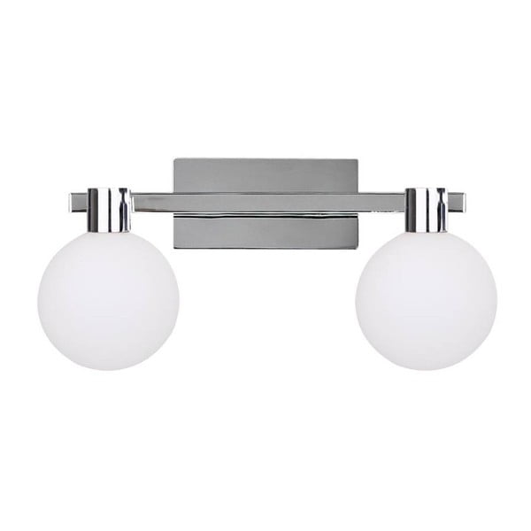 Lampada da soffitto in argento con paralume in vetro 15x33,5 cm Maldus - Candellux Lighting