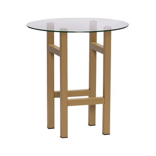 Tavolo rotondo con piano in vetro ø 40 cm Elevate - Hübsch