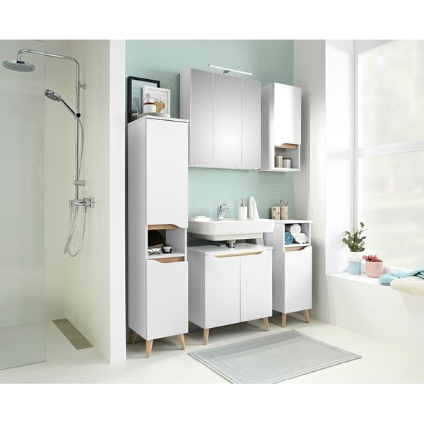 Mobile bagno alto sospeso bianco 30x141 cm Set 857 - Pelipal-image-3
