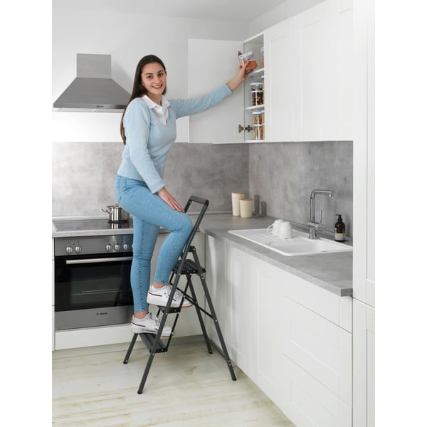 Gradini grigi compatti, altezza 114,5 cm - Wenko-image-1