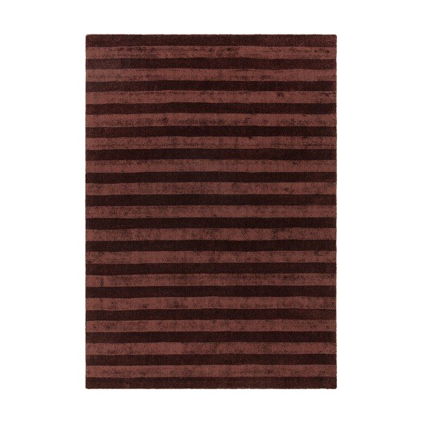 Tappeto burgundy in fibre riciclate tessuto a mano 160x230 cm Connor – MADE