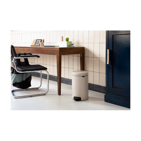 Cestino per la spazzatura beige in acciaio con pedale 12 l NewIcon – Brabantia-image-1