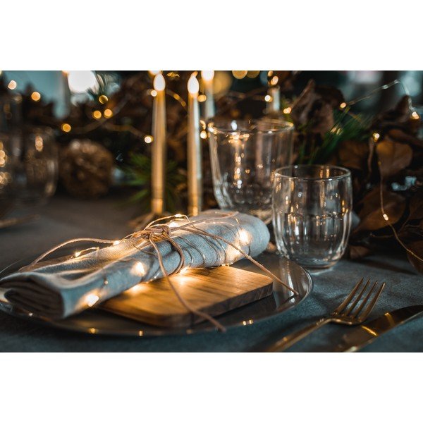 Catena luminosa 40 lampadine lunghezza 390 cm Knirke - Sirius-image-1