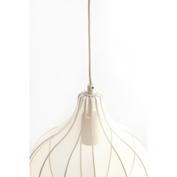 Lampada a sospensione beige con paralume in tessuto ø 29 cm Elati - Light & Living-image-3