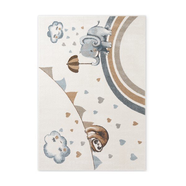 Tappeto per bambini crema 160x230 cm Walk like an Elephant Rainy Party - Villeroy&Boch