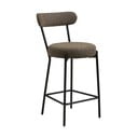 Sgabello da bar marrone imbottito (altezza della seduta 65 cm) Badalona – House Nordic