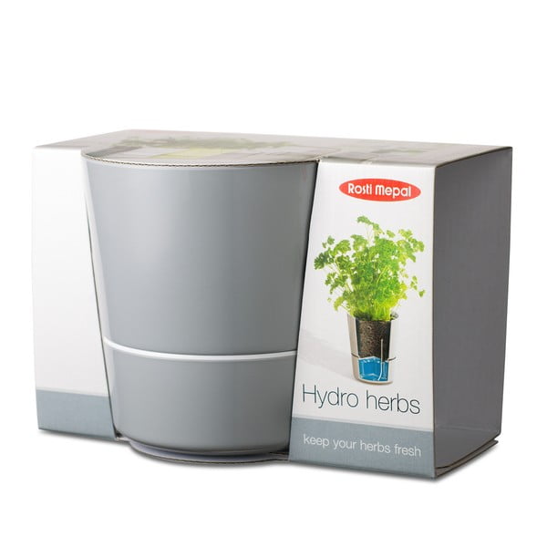 Vaso in plastica per erbe aromatiche/autoinnaffiante ø 13 cm Hydro Herbs - Mepal-image-1
