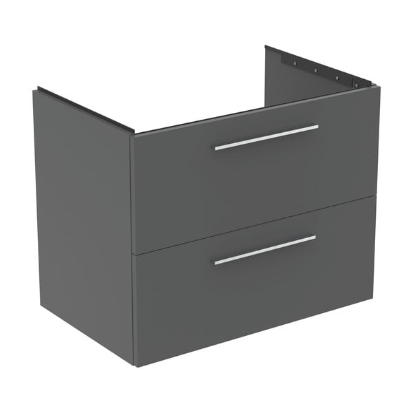 Mobile per lavabo grigio a sospensione 80x63 cm i.Life B - Ideal Standard-image-3