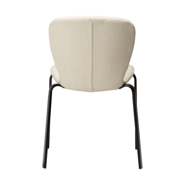 Sedia da pranzo color crema in imbottito Heap – DAN-FORM Denmark-image-3