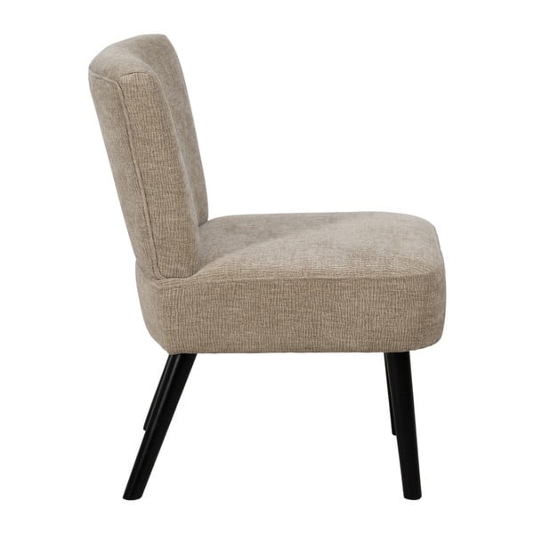 Poltrona beige con rivestimento in ciniglia – Ixia-image-2