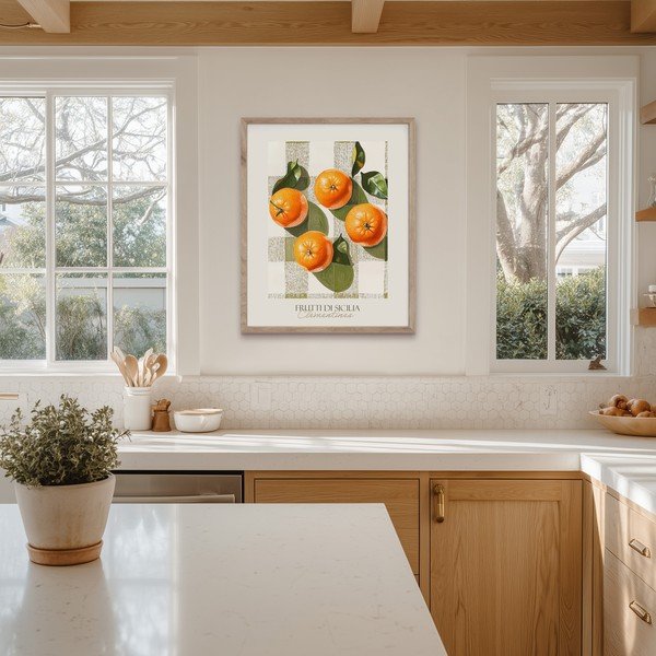 Dipinto stampato con cornice inclusa 40x50 cm Mandarines  – Styler-image-3