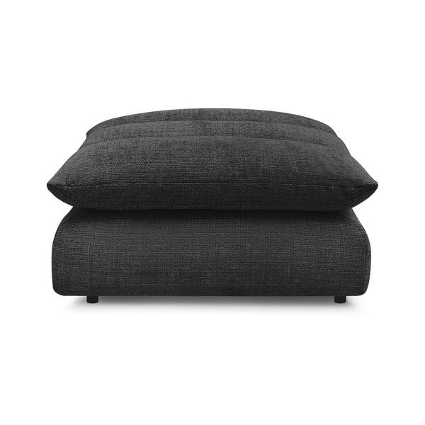 Poggiapiedi nero con rivestimento in ciniglia Neil – Bobochic Paris-image-4