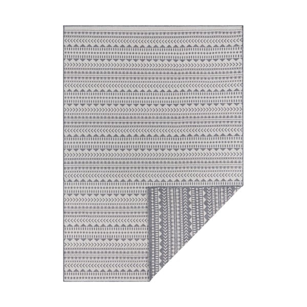 Tappeto da esterno grigio e bianco Kahira, 200 x 290 cm - Ragami