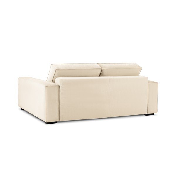 Divano letto in velluto a coste beige Azalea - Mazzini Sofas-image-4