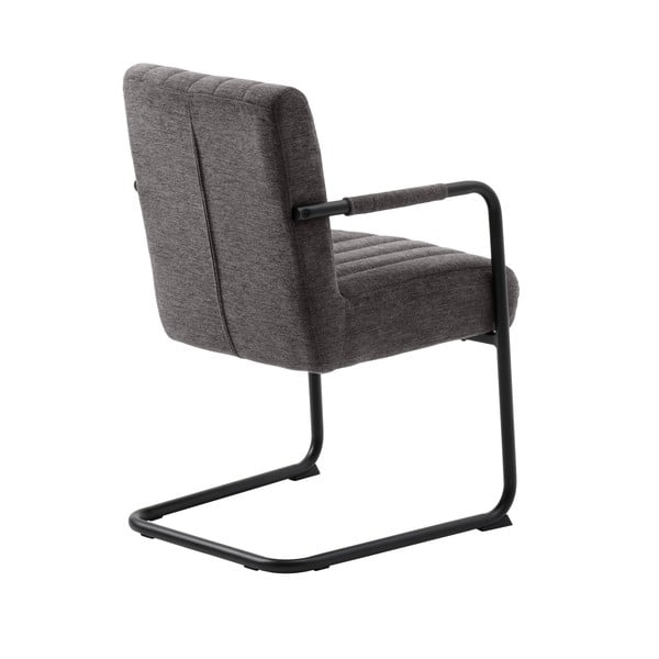 Sedia da pranzo grigio scuro Trout - Unique Furniture-image-3