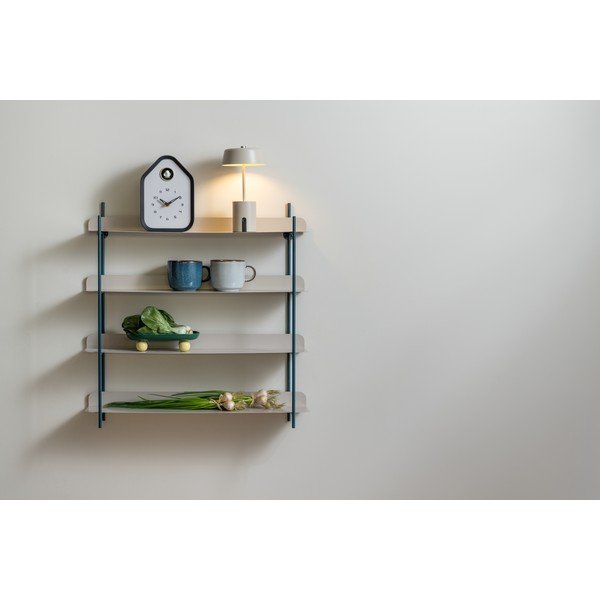 Mensola nera/grigia in metallo con ripiani multipli 60 cm Reina Cuatro – PT LIVING-image-1