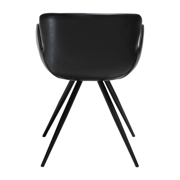 Sedia da pranzo nera in imbottito con braccioli Gaia – DAN-FORM Denmark-image-4