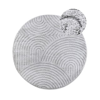 Tappeto rotondo in grigio chiaro ø 160 cm Panglao New York Light Grey – Elle Decoration