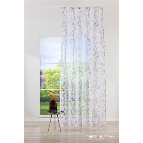Tenda grigia e bianca 300x260 cm Olivia - Mendola Fabrics-image-2