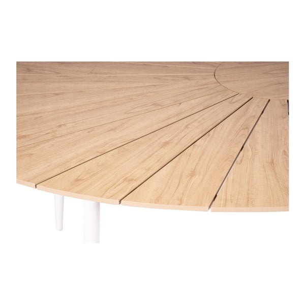 Set di 4 sedie da pranzo bianche Jaanna e tavolo naturale Marienlist - Bonami Essentials-image-2