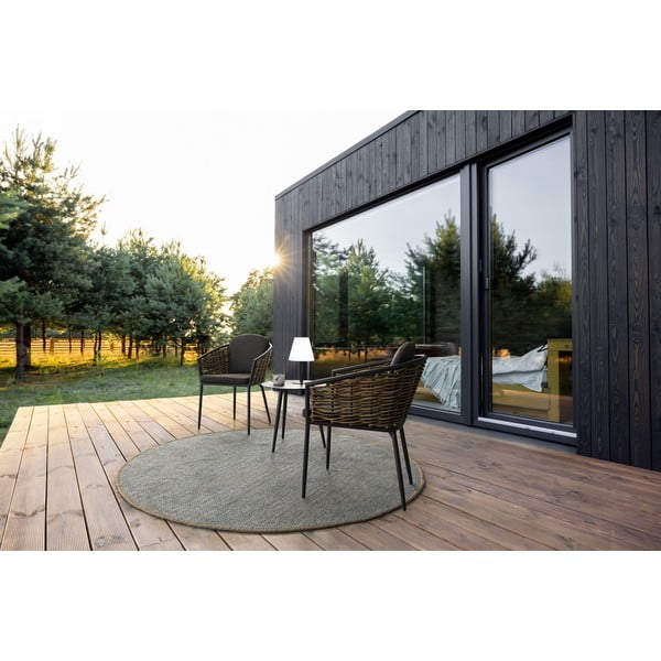 Tavolino da giardino rotondo in alluminio ø 50 cm Ridley   – Bizzotto-image-1