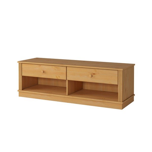 Cassettiera TV marrone in legno di pino Annabelle - Støraa-image-3