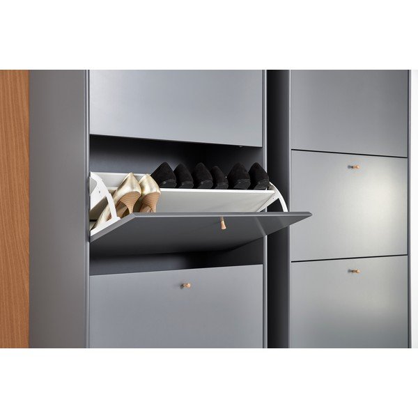 Scarpiera incernierata grigia Mistral - Hammel Furniture-image-1