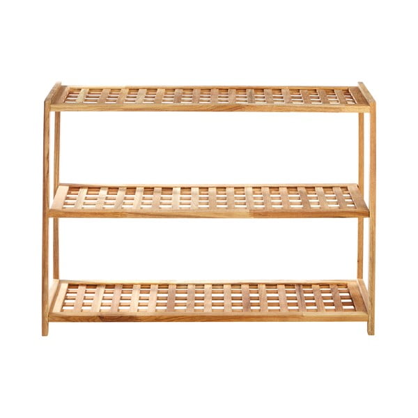 Scarpiera di colore naturale in noce massiccio – Premier Housewares-image-2