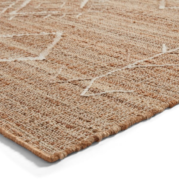 Tappeto di colore naturale in iuta tessuto a mano 120x170 cm Bazaar – Think Rugs-image-4