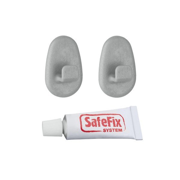 set di fissaggio senza foratura 2 pz - Metaltex-image-1