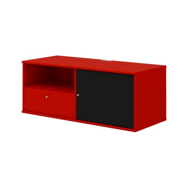 Cassettiera TV rossa 222 Mistral - Hammel Furniture-image-3