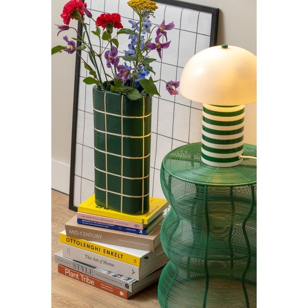 Tavolino rotondo in metallo ø 30 cm Cuerda Onda – Leitmotiv-image-2