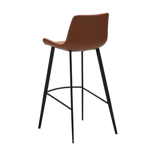 Sgabello da bar marrone cognac (altezza della seduta 74,5 cm) Hype – DAN-FORM Denmark-image-3