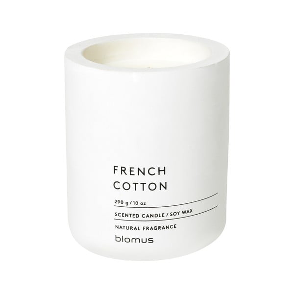 Candela di soia profumata tempo di combustione 55 h Fraga: French Cotton - Blomus