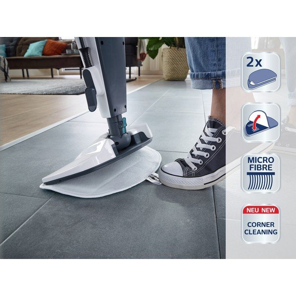 Set di panni sostitutivi per lavapavimenti a vapore 2 pz Tenso Power - LEIFHEIT-image-1