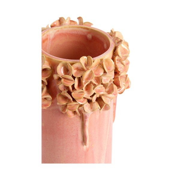 Vaso rosa in ceramica (altezza totale 31 cm) Luserna – Light & Living-image-2
