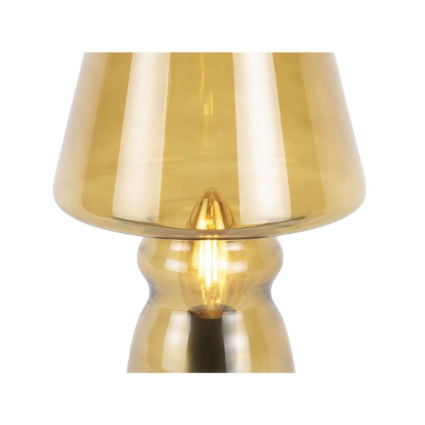 Lampada da tavolo in vetro giallo senape Vetro, altezza 25 cm - Leitmotiv-image-4