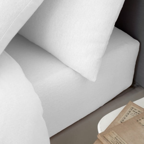 Lenzuolo in cotone bianco 90x190 cm - Catherine Lansfield-image-1