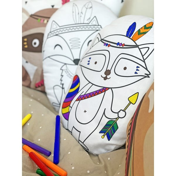 Federa in cotone sateen Fox Indian Racoon - Butter Kings-image-2