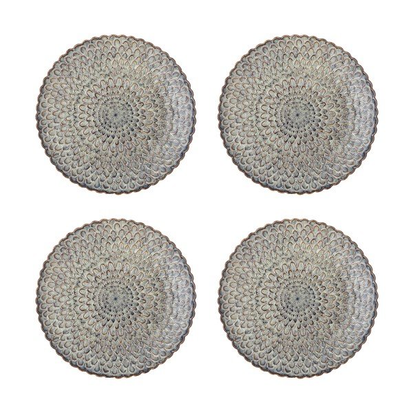 Set di piatti grigi in gres 4 pz ø 26,5 cm Katrina – Bloomingville