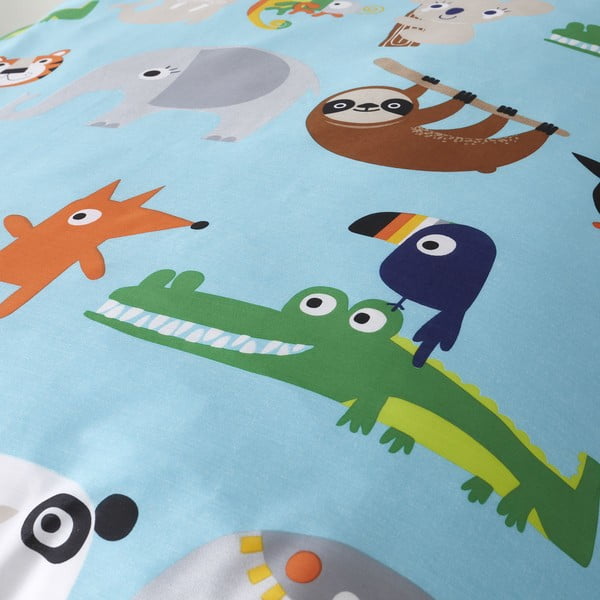 Biancheria da letto per bambini con motivo di animali, 135 x 200 cm Animal Adventures - Catherine Lansfield-image-3