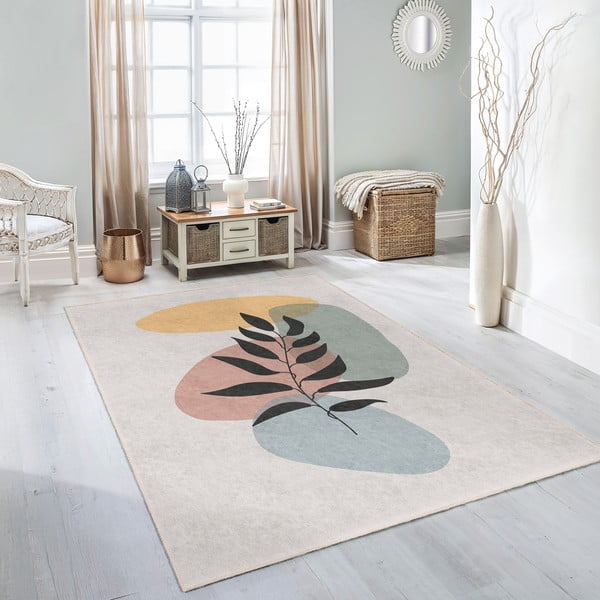 Tappeto color crema lavabile 120x180 cm Illustrated Autumn – Mila Home-image-4