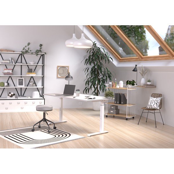 Tavolo da lavoro regolabile in altezza 80x160 cm Downey - Germania-image-1