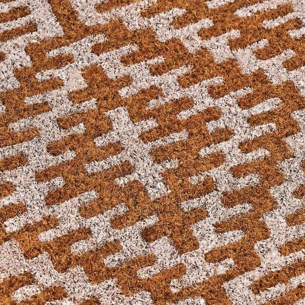 Stuoia di cocco 60x40 cm Boho White - Casa Selección-image-2