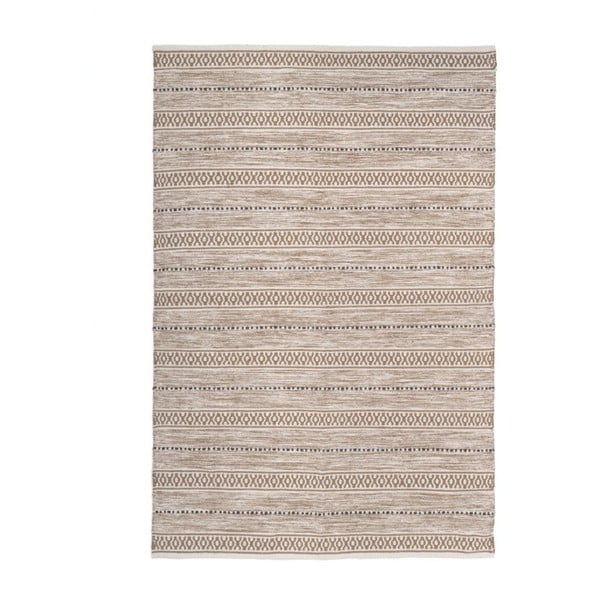 Tappeto in cotone lavabile beige 140x200 cm - Casa Selección