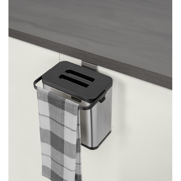 Bidone per l'umido color argento opaco 3 l Colin – Wenko-image-3